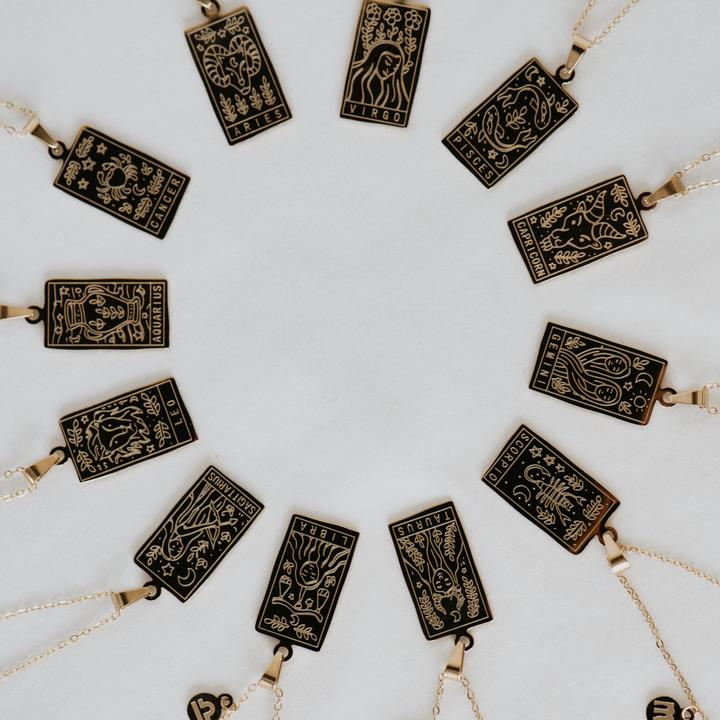 Zodiac Card Necklace