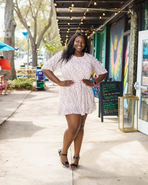 Flower Tiered Dress