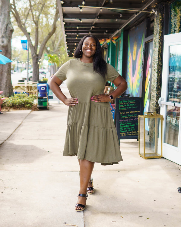 Tier midi Dress